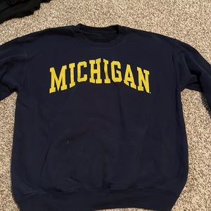 michigan crew neck